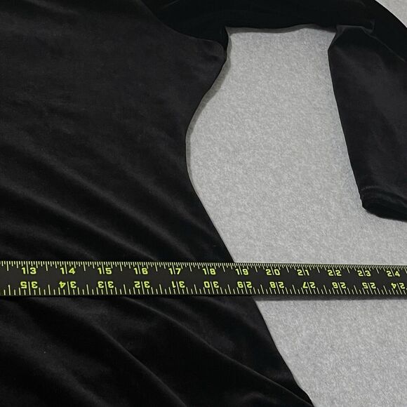 Posh Black Velvet Maxi Gown Dress Boat Neck /Cowl Neck Goth Classy Event Sexy - Picture 12 of 14